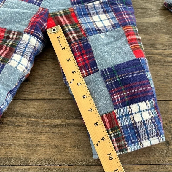 Vintage Osh Kosh B’Gosh Baby 12 months Patchwork Pram Snowsuit Flannel Mittens - Picture 9 of 9